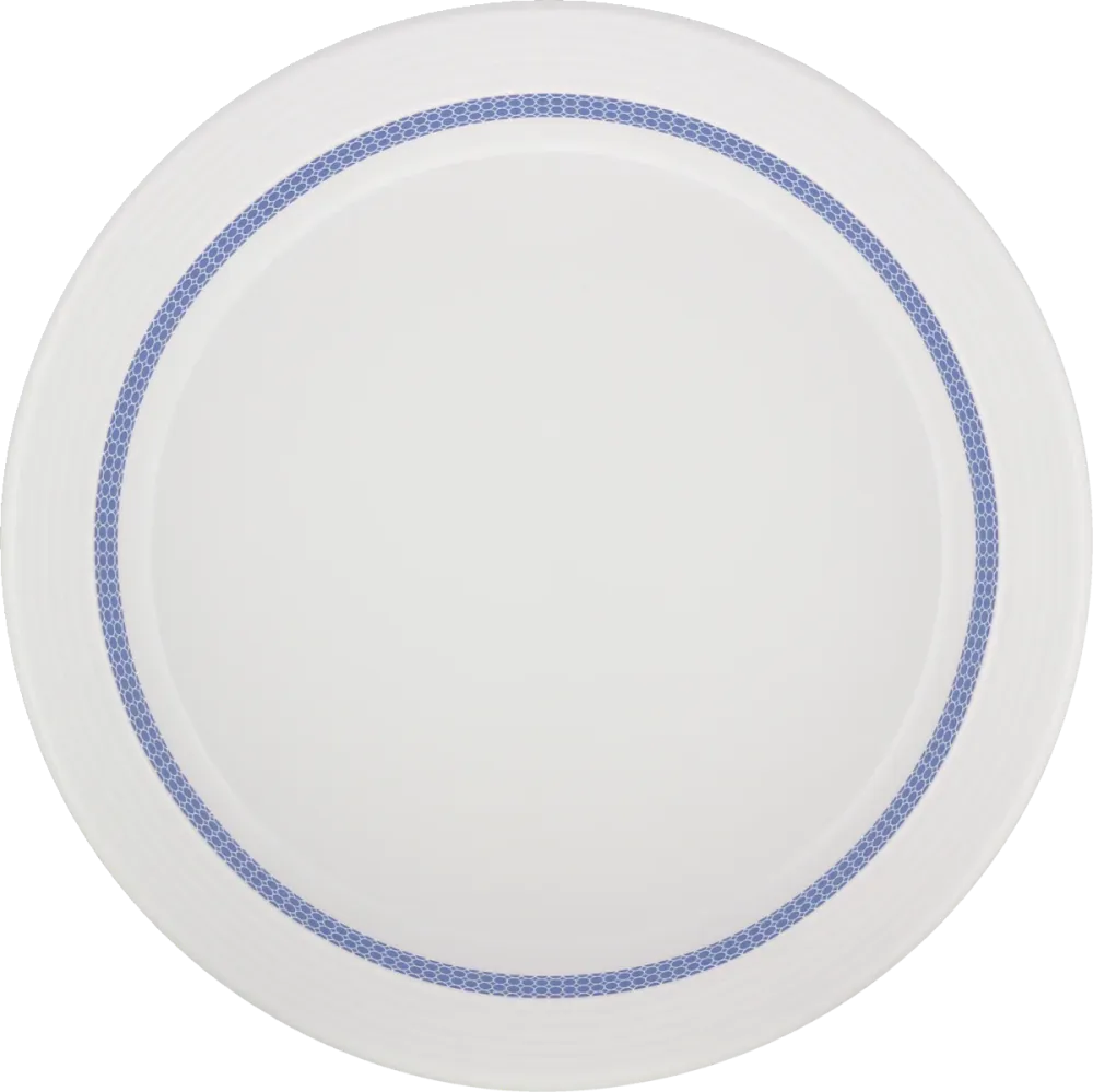 Plate special half-deep rim embossed 25cm