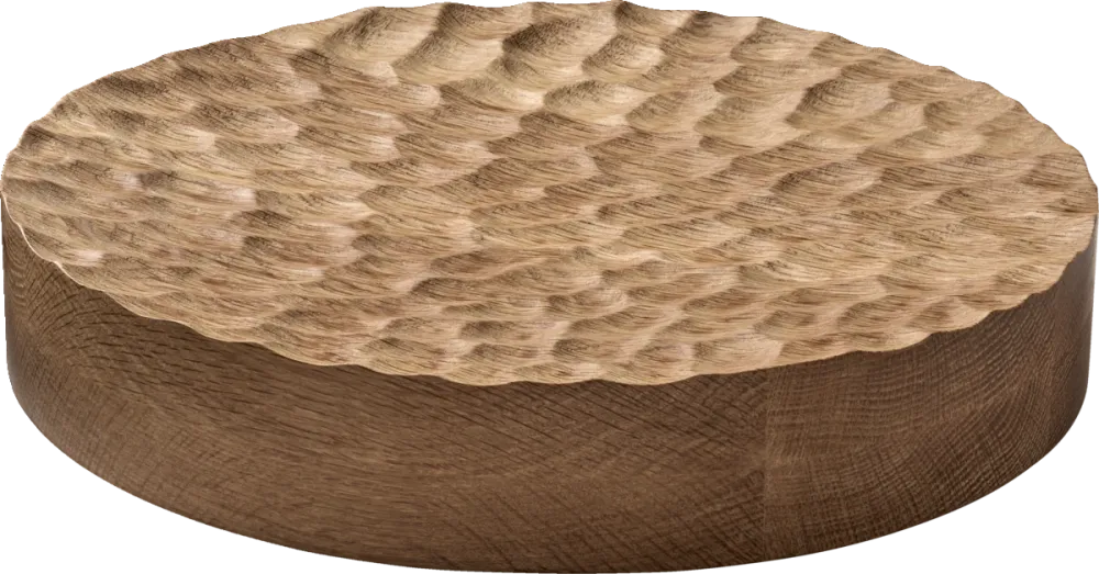 Plateau round oak 32cm