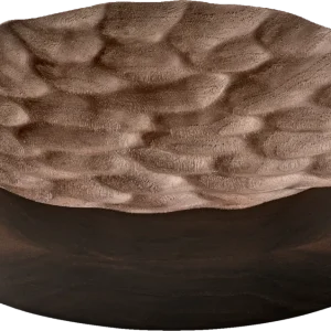 Plateau round walnut 14cm