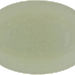 Platter oval coupe matcha 32x24cm