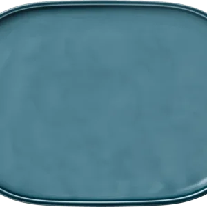 Platter oval coupe PETROL BLUE 36x24cm