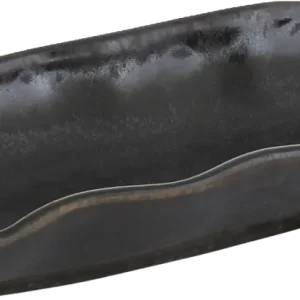 Platter oval ebony 15x7cm
