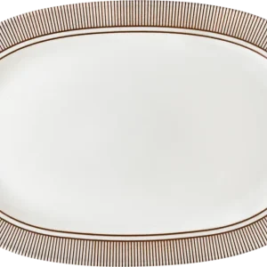 Platter oval rim 26x18cm