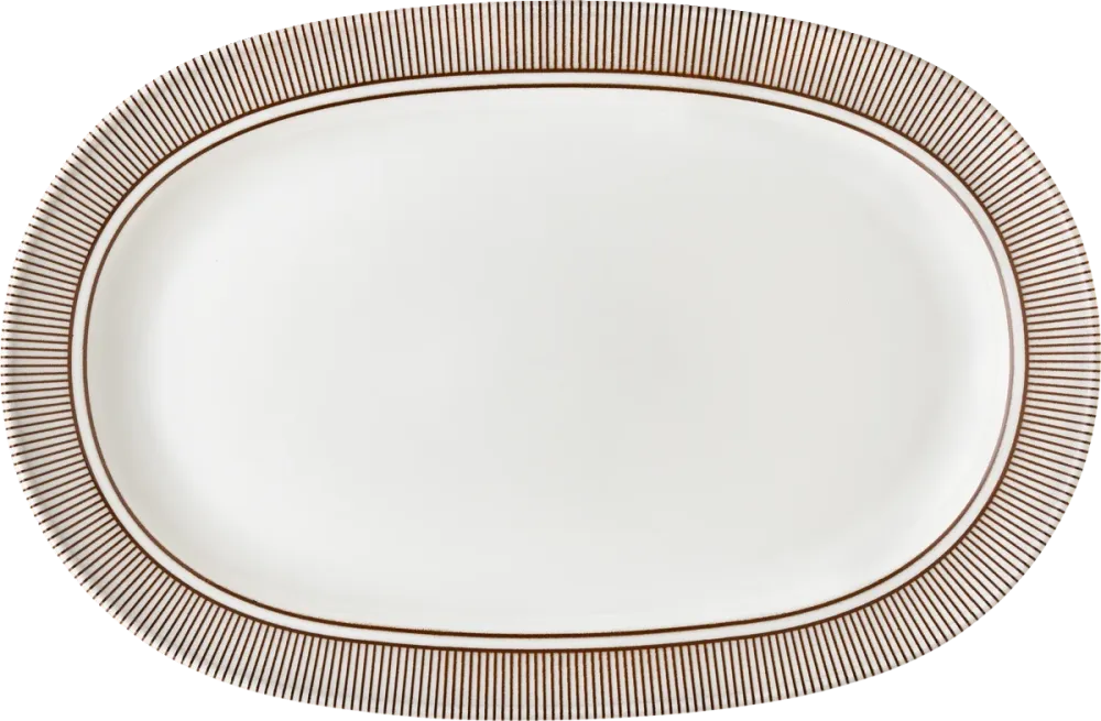Platter oval rim 26x18cm