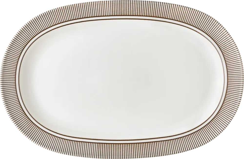 Platter oval rim 38x26cm
