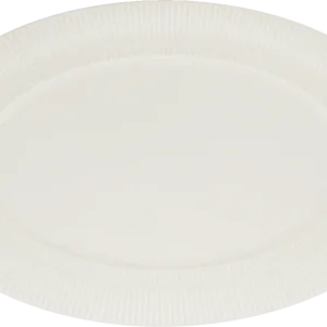 Platter oval rim embossed 24x15cm