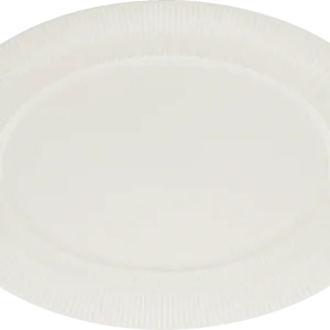 Platter oval rim embossed 34cm