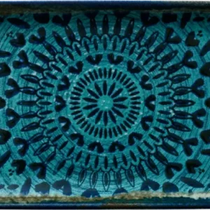Platter rectangular indigo 35x15cm