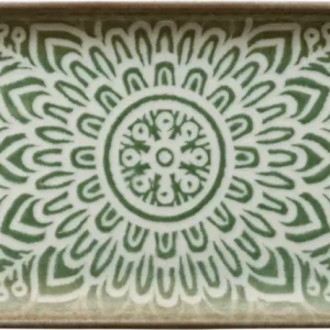 Platter rectangular jade 35x15cm