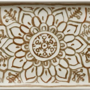 Platter rectangular sienna 23x17cm