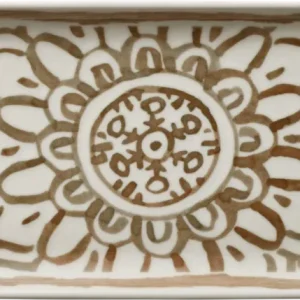 Platter rectangular sienna 35x15cm