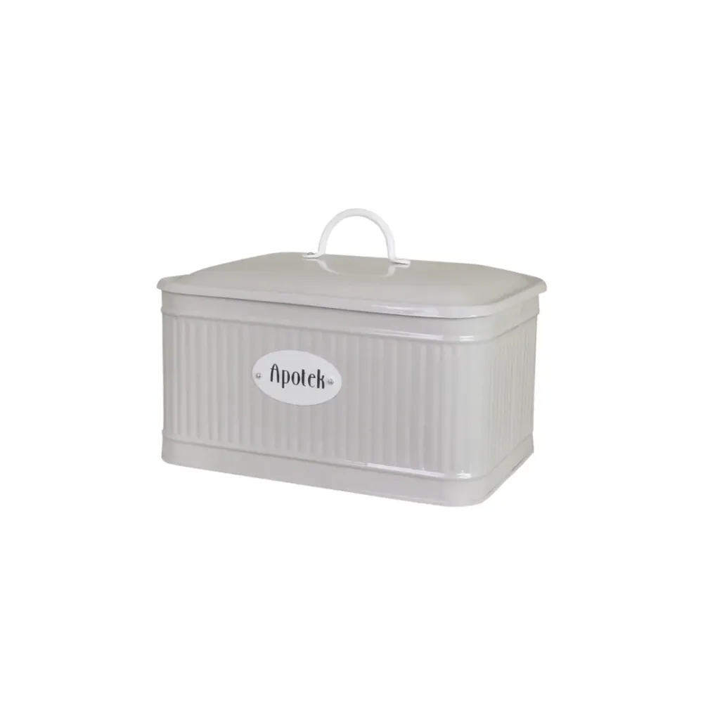 Plåtburk Hugo Apotek Beige
