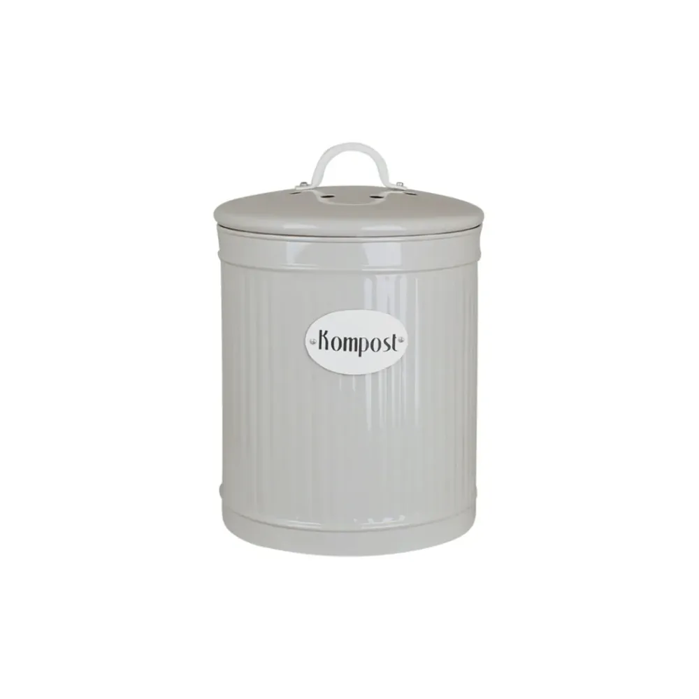 Plåtburk Hugo Kompost Beige
