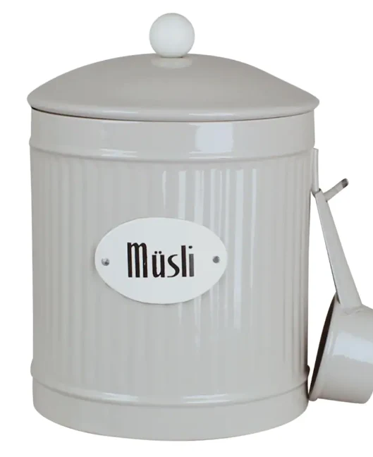 Plåtburk Hugo Musli Beige