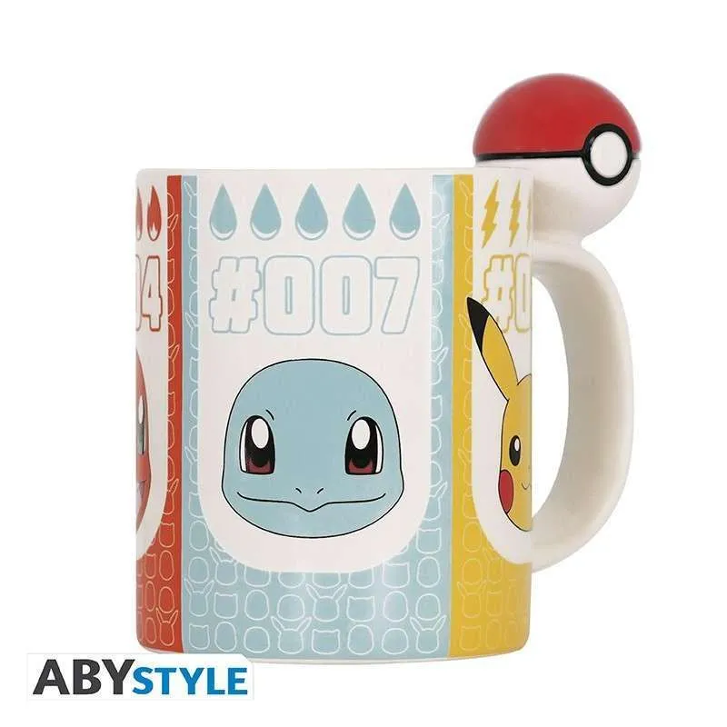 Pokémon Pokéball Mugg med 3D Handtag