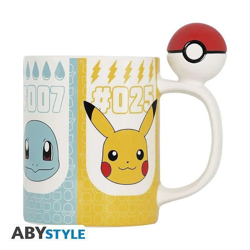 Pokémon Pokéball Mugg med 3D Handtag