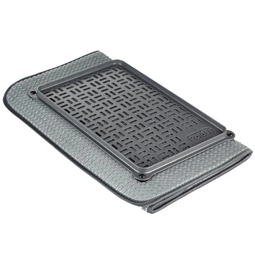 Polder MicrofiBre Mat w/ Glass Magy 56x38cm (grå)