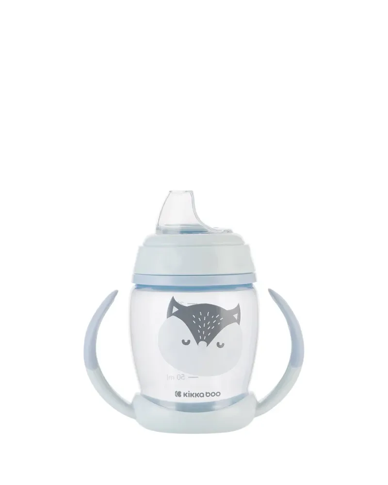 PP-mugg med silikontut 200 ml Glad Blå