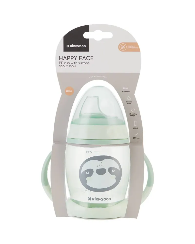 PP-mugg med silikontut 200 ml Glad min Mint