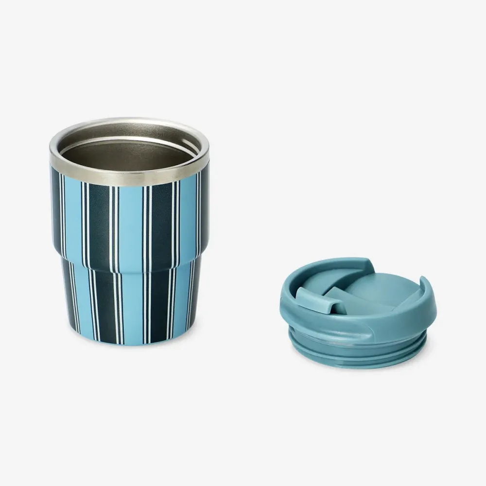 Researtikels mugg med blå ränder - 150 ml