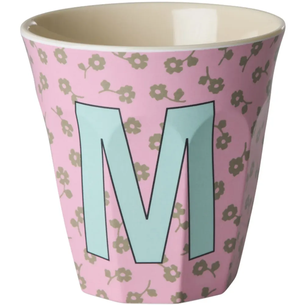 Rice Flowers Medium Melamin Kopp Med Letter M