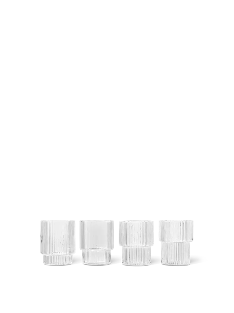Ripple Glasses - Set 4 - Clear