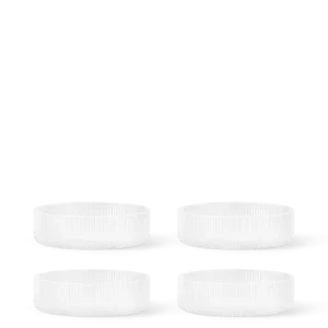 Ripple Serving Bowls - Set 4 - Frosted