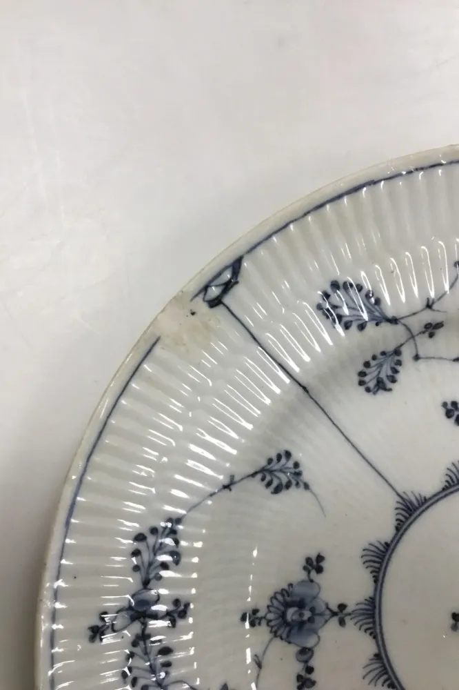Royal Copenhagen Antik Musselmalet Riflet Tallerken