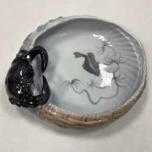 Royal Copenhagen Art Nouveau Skål med Krabbe No. 2465