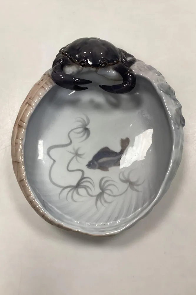 Royal Copenhagen Art Nouveau Skål med Krabbe No. 2465