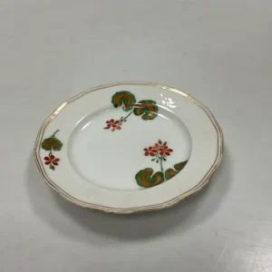 Royal Copenhagen Art Nouveau Stel No. 225 Pelargonie Kagetallerken No. 2033