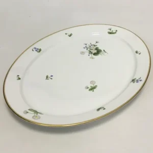 Royal Copenhagen Bellis og Følfod Stort ovalt fad No 9010