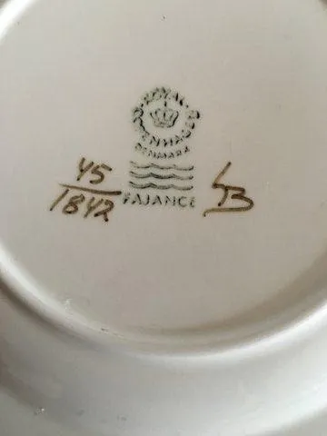 Royal Copenhagen Brun Tranquebar Kage Tallerken No 1842