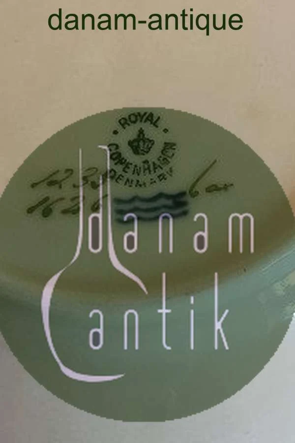 Royal Copenhagen Creme Svejfet med Guld (Stel 1235) Kagetallerken No 1626