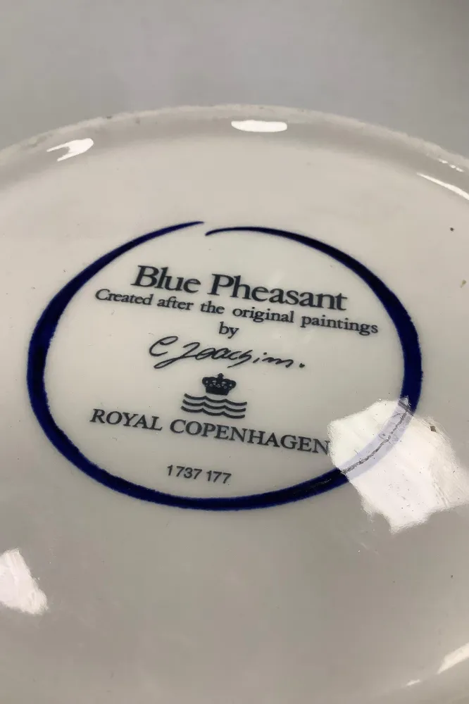 Royal Copenhagen Blå Fasan Fajance Skål No 177