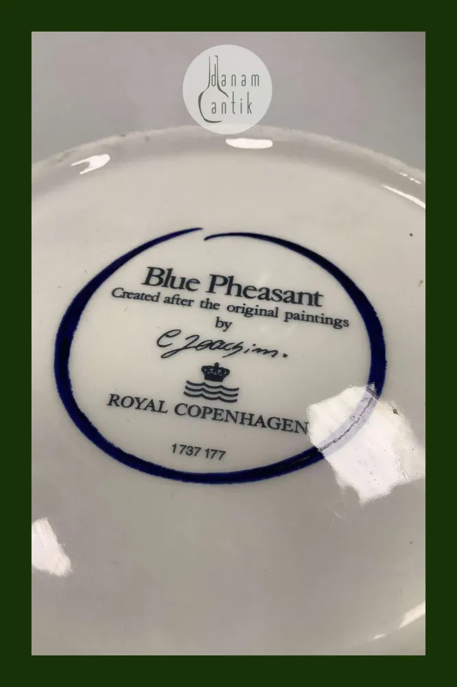 Royal Copenhagen Blå Fasan Fajance Skål No 177
