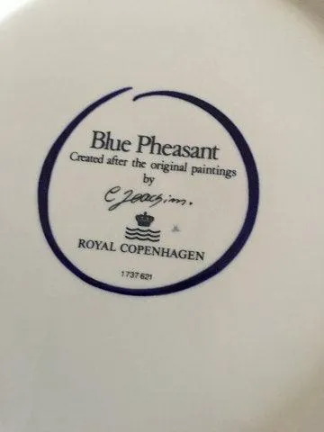 Royal Copenhagen Blå Fasan Frokosttallerken No 621
