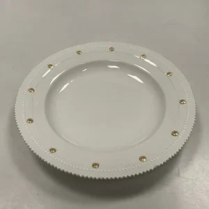 Royal Copenhagen Flora Danica Hvid Spisetallerken No. 554 / 3549