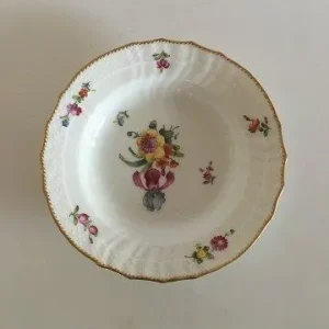 Royal Copenhagen Fuld Saksisk Blomst Dybtallerken No 1617