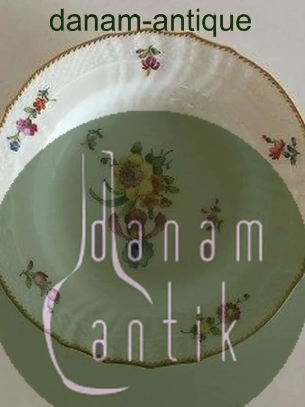 Royal Copenhagen Fuld Saksisk Blomst Dybtallerken No 1617