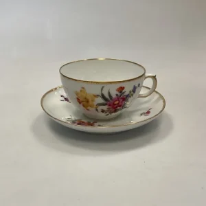 Royal Copenhagen Fuld Saksisk Blomst Stor Tekop No. 1550
