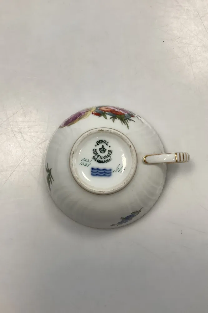 Royal Copenhagen Fuld Saksisk Blomst Tekop No. 1551