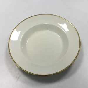 Royal Copenhagen Glat Creme stel Dybtallerken No 9590