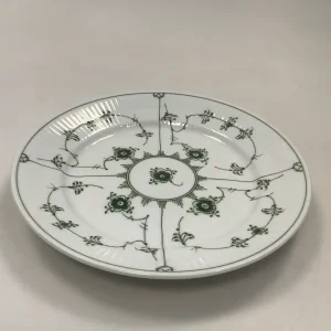 Royal Copenhagen Grøn Riflet Musselmalet Frokosttallerken No. 620