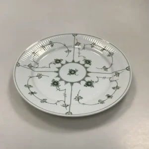 Royal Copenhagen Grøn Riflet Musselmalet Spisetallerken No. 625