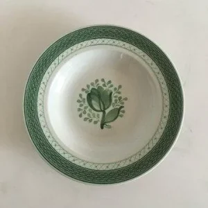 Royal Copenhagen Grøn Tranquebar Dyb Middagstallerken No 947