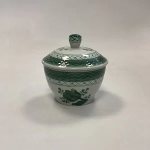 Royal Copenhagen Grøn Tranquebar Sukkerskål No. 953