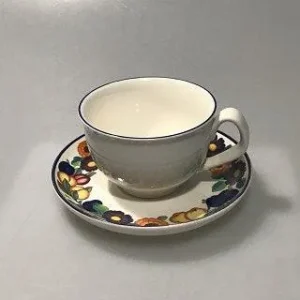Royal Copenhagen Gylden Sommer Kaffekop og Underkop No. 072+073