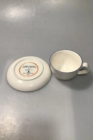 Royal Copenhagen Gylden Sommer Kaffekop og Underkop No. 072+073