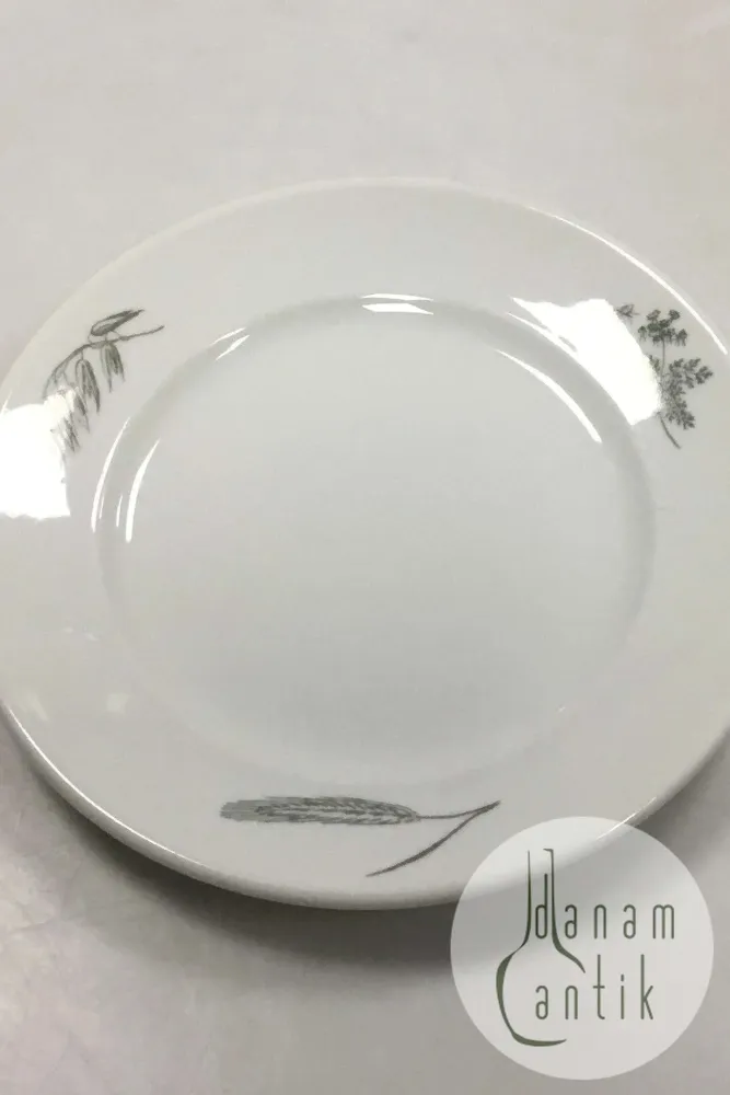 Royal Copenhagen Hotelporcelæn dekoreret med vilde planter Kagetallerken No 6006